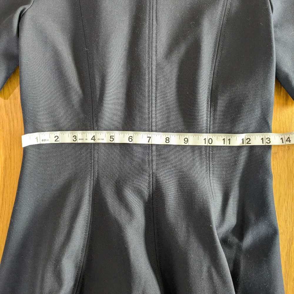 NWOT Zara Elegant Blue Short Sleeve Dress - Picture 8 of 8